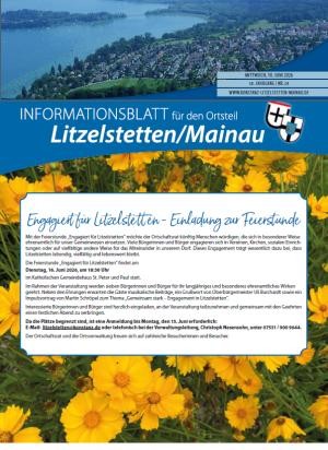 Cover des aktuellen Litzelstetter Ortsblatts
