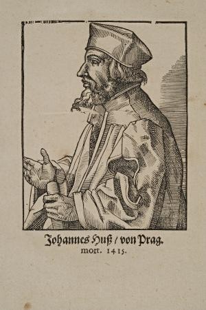 Bildnis Johannes Hus, de Theodor und Söhne (?) Bry, Kupferstich, ©Rosgartenmuseum Konstanz