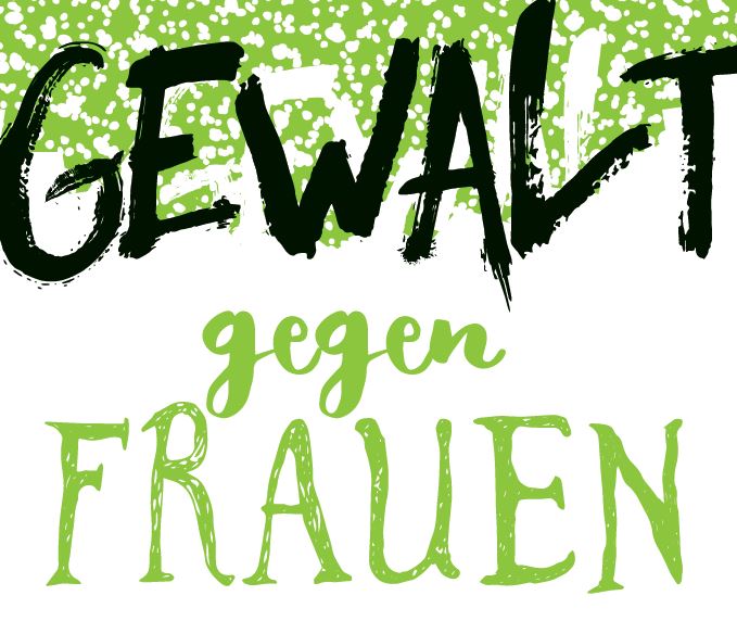 Logo Gewalt gegen Frauen aus Pflasteraktion 2020