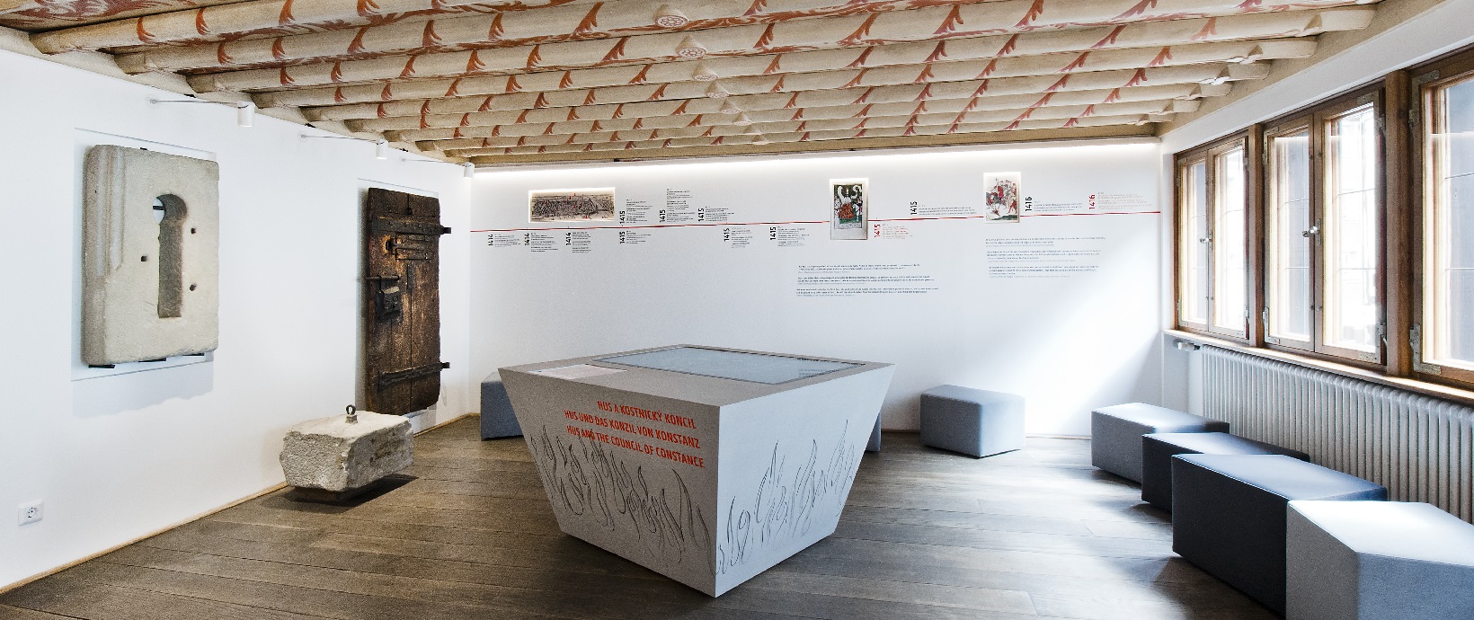 Ausstellungsraum im Hus-Haus