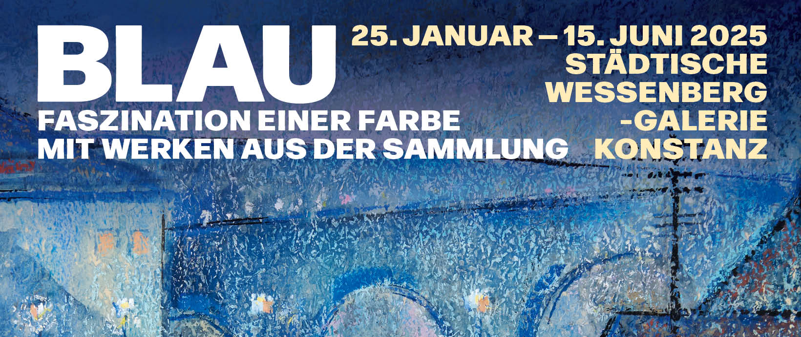 Ausstellungsplakat "BLAU. Faszination einer Farbe"