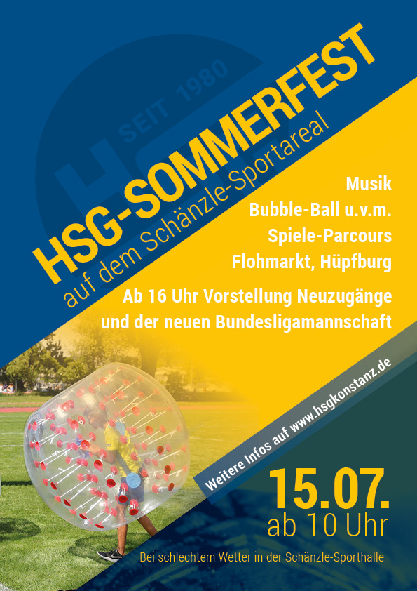 Plakat HSG Sommerfest